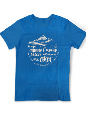 T-Shirt In Ogni Cammino Azzurra